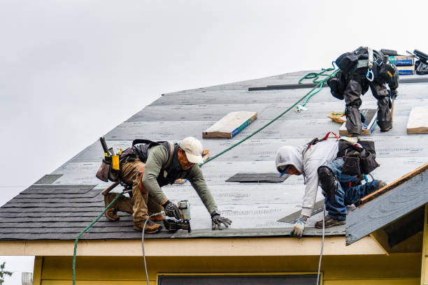 Professional Gutter Installation technician working in Banner Elk, NC